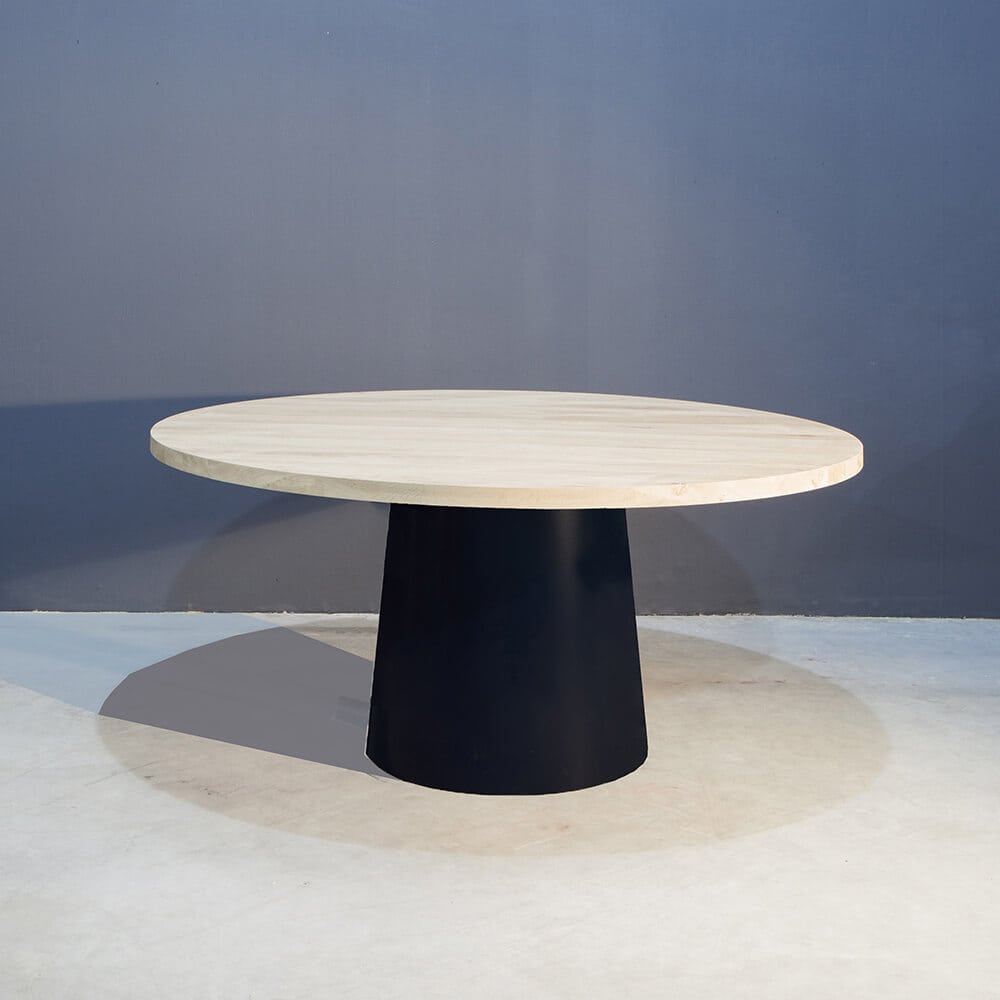 Ronde tafel met uniek conisch onderstel Concept Table